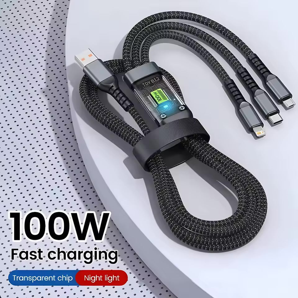 3 in 1 fast charging cable