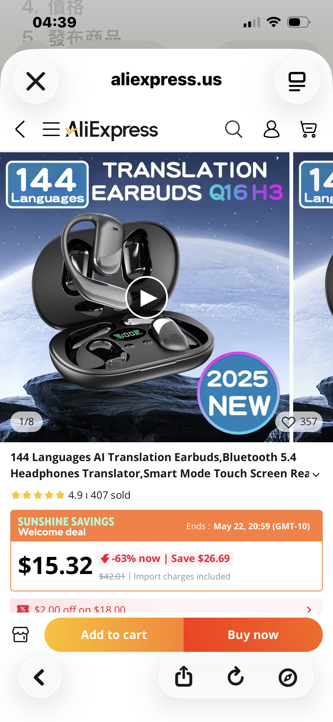 Smart Translator Earbuds