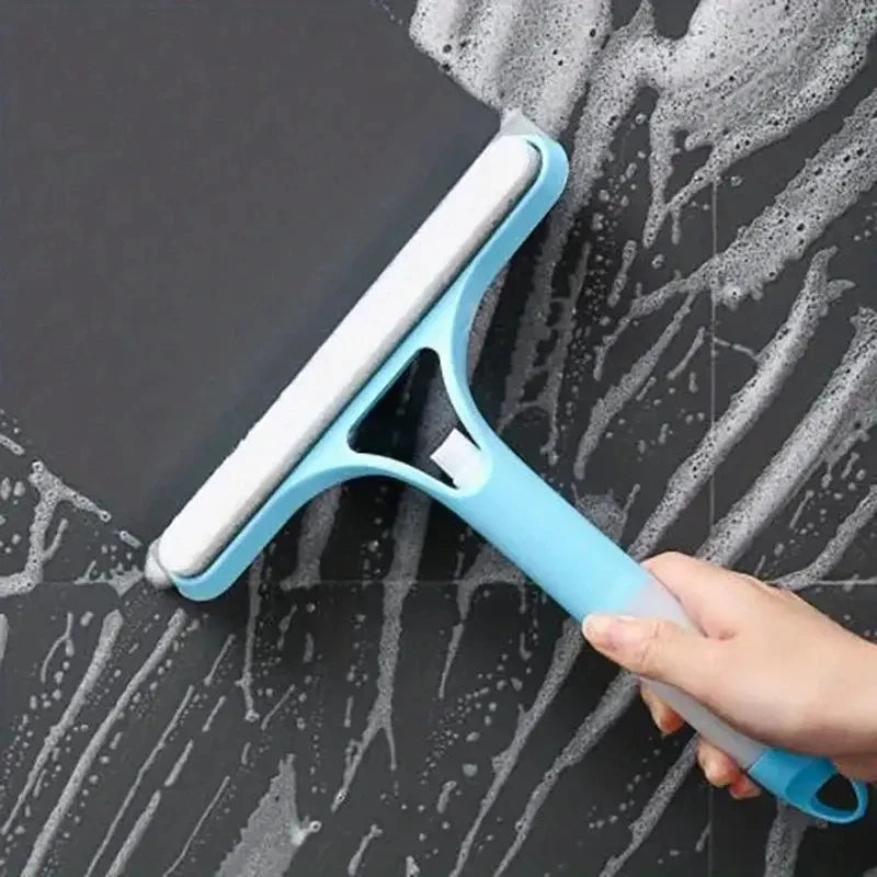Household Multifunctional Glass Wiper With Watering Can Glass Cleaning Tool 3-In-1 Mirrors Glass Scraper Motorcar Window Scraper